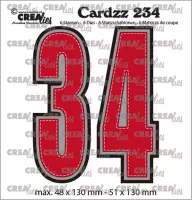 Crealies Cardzz - snijmallen - 3 en 4