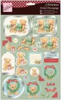 Foiled Decoupage - Ted's Kerst Decoratie