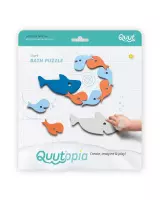 Quutopia Foam Badspeelgoed Badpuzzel  Shark Haai Vissen - Cadeau Baby Jongen Meisje 1 jaar | 2 jaar | 3 jaar | 4 jaar