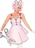 Leg Avenue - Pop kostuum Kostuum - Papieren Uitknip Pop Jurk Vrouw - roze - Small - Carnavalskleding - Verkleedkleding