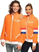PartyXplosion - 100% NL & Oranje Kostuum - Hup Holland Hup Trainingsvest Met Zakken Dames Vrouw - oranje - Large - Carnavalskleding - Verkleedkleding
