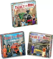Ticket to Ride - 3 stuks - Uitbreidingen New York & Londen & Duitsland