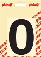 Pickup plakcijfer Helvetica 100 mm - zwart 0