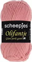 Scheepjes dun glans acryl garen Olifantje - oud roze (032) - naald 2 a 3