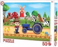 Boerderij puzzel - 50 stukjes - Boerderijdieren puzzle - 30 x 20 cm