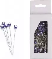 Spelden met knop 6 mm Lila