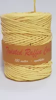 Raffia Gedraaid Koord Geel 150 meter (1 rol)