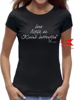 Zwangerschap aankondiging t-shirt dames / kado cadeau tip / dames - vrouwen maat S / zwart