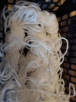Elastiek voor mondkapjes  20 meter witte  zacht en soft wasbaar