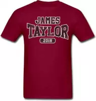 James Taylor Heren Tshirt -M- 2018 Tour Logo Rood