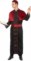LUCIDA - Rood en zwart bisschop kostuum voor mannen - M/L