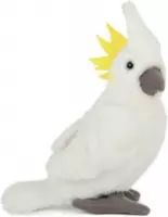 Pluche kaketoe wit vogel knuffel 23 cm - Vogels knuffeldieren - Speelgoed voor kind
