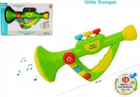 Speelgoed trompet met 12 muzikale instrumenten - Little Trumpet - speelgoed instrument - 25CM (incl. batterijen)