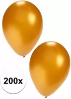 Gouden ballonnen 200 stuks