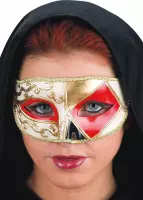 Zwarte Venetiaans masker voor vowassen - Verkleedmasker