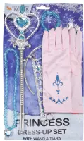 Het Betere Merk - Prinsessenjurk meisje - Prinsessen speelgoed meisje - Speelgoed Meisje 4 jaar Speelgoed - Kroon - Tiara - Prinsessen Verkleedkleding - Roze - Accessoires voor bij