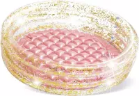 Intex opblaaszwembad glitter roze/goud - 86x25cm - vinyl - kinderzwembad - zomer - collectie 2021 - new collection - glitters - babyzwembad - peuterbadje - vakantie - strand - baby - dreumes 