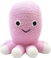 Naturezoo Knuffeldier Octopus Gehaakt 20 Cm Roze