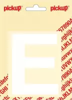 Pickup plakletter Helvetica 100 mm - wit E