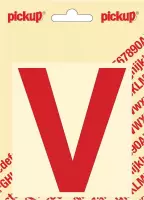 Pickup plakletter Helvetica 100 mm - rood V
