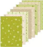 Christmas design papier assortiment groen/beige 16 x A5
