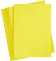 Karton - sun yellow - A4 - 21x29,7cm - 180 grams - Creotime - 100 vellen