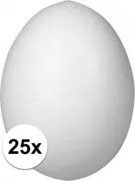 25x Piepschuim ei 6 cm - styropor eieren
