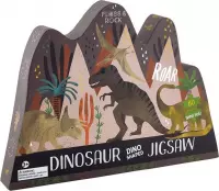 Floss & Rock Dinosaurus puzzel - 80 stukjes - 35 x 55 cm - Multi