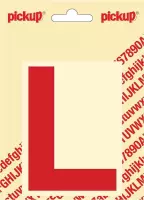 Pickup plakletter Helvetica 100 mm - rood L