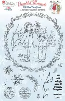 Angela Poole Clear stamp - Mistletoe - A5 - Set 16 stempels