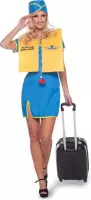 Stewardess Vrouw 3delig- Verkleedkleding- Maat S/M