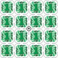 CombiCraft Breekmunten, breekmatjes, consumptiemunten - 1000 munten - Groen