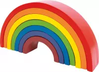 Houten regenboog blokken - Large - 7 kleuren - Houten speelgoed vanaf 1 jaar