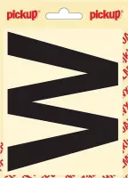 Pickup plakletter Helvetica 100 mm - zwart W