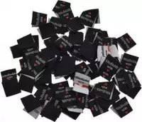 Geweven kleding labels - Handmade with Love - Handgemaakt label set 10 stuks - Zwart - 2CM