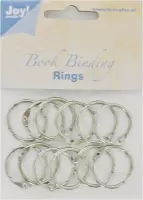 Joy!Crafts • Boekbinders ringen 25mm 12 stuks zilver