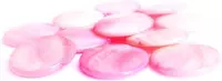 Schelpkraal rond 20 mm roze, 12 st