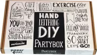 Partybox 'Handlettering' Paperfuel + 1 x A6 Handlettering Oefenblok Kerst Editie