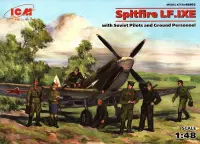 ICM Spitfire LF.IXE with Soviet Pilots and Ground Personnel + Ammo by Mig lijm