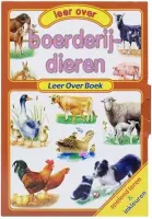 Boederijdieren - Leer Over Boek - Dieren en babydieren - leeftijdscategorie 1 tot 6 jaar - Spelend leren en inkleuren - Leesboek, prentenboek, kleurboek 3 in 1