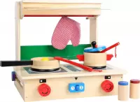 Base Toys Houten Kinderkeuken in een Koffer Professional