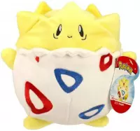 Pokemon Togepi Pluche Knuffel 22 cm  + Charizard Sticker! | Pokémon Plush Toy | Speelgoed knuffelpop knuffeldier voor kinderen | Wicked Cool Toys Merchandise | Eevee Umbreon Bulbas
