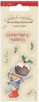 50 x 100mm Mini Clear Stamps - Winter Wishes - Christmas Cake