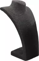 Ilènne - Ketting display hals met zwart koord 35,5 cm / Sieradenhouder
