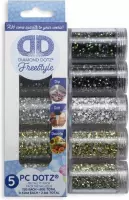 Diamond Painting Losse Steentjes - DDA.014 Diamond Dotz - 5 kleuren pakket - Metallic (7002, 7004, 7005, 7007, 7009)