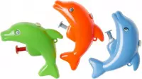 12 stuks mini waterpistool dolfijn blauw en rood