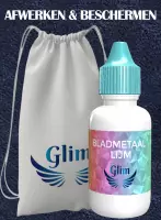 Glim® Lijm + Vernis voor bladmetaal - Deco Primer - Bladgoud lijm - Luxe Spuitfles - Decolijm waterbasis - Extra Sterk - Combideal 2x 30ML