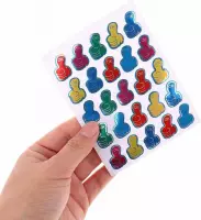 Akyol - Duim stickers - Pluim stickers - Compliment stickers - Stickers voor in de klas - kleurrijke duim stickers - gekleurde duim met OK - 3x1.5cm - 5x16 stickers
