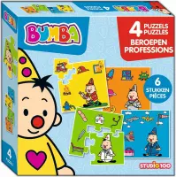 Bumba Puzzel - 4 in 1 puzzel - beroepen 4 x 6 stukken