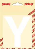 Pickup plakletter Helvetica 100 mm - wit Y